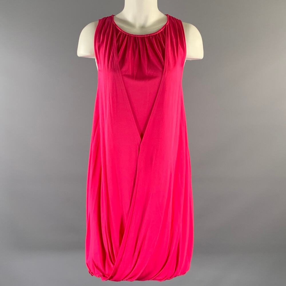 ALICE + OLIVIA Size XS Pink Viscose Silk Sleeveless Dress